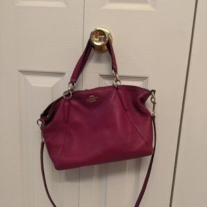 Raspberry Coach cross body purse